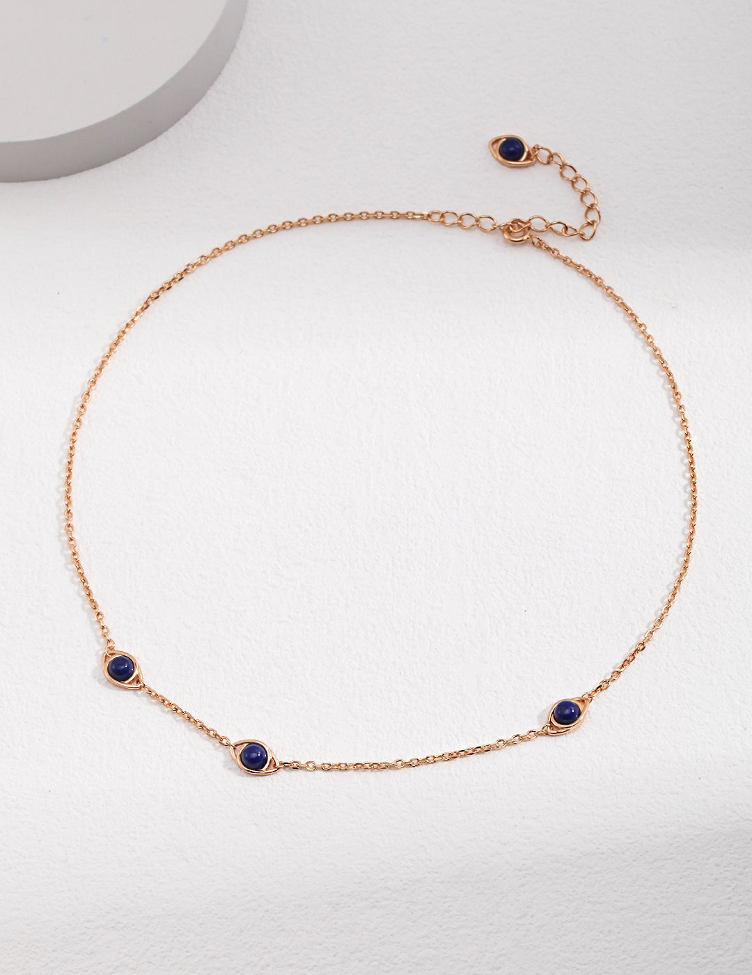 Lapis Lazuli Necklace with Gold - Plated Silver by ronny