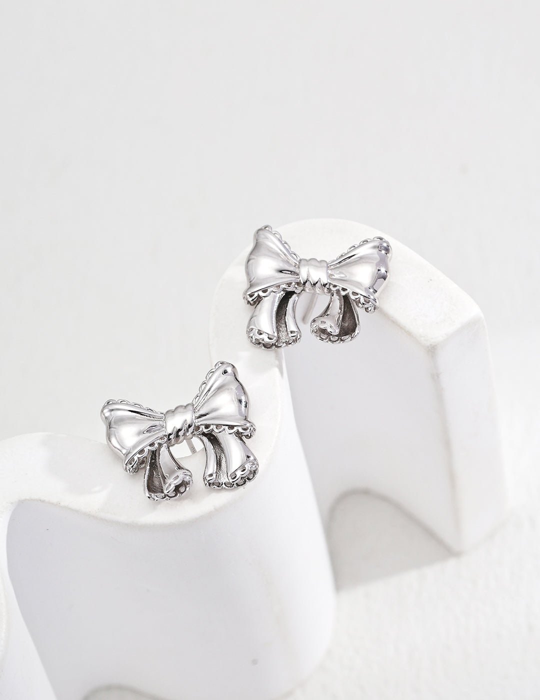 Bowknot Earrings with 925 Silver by ronny