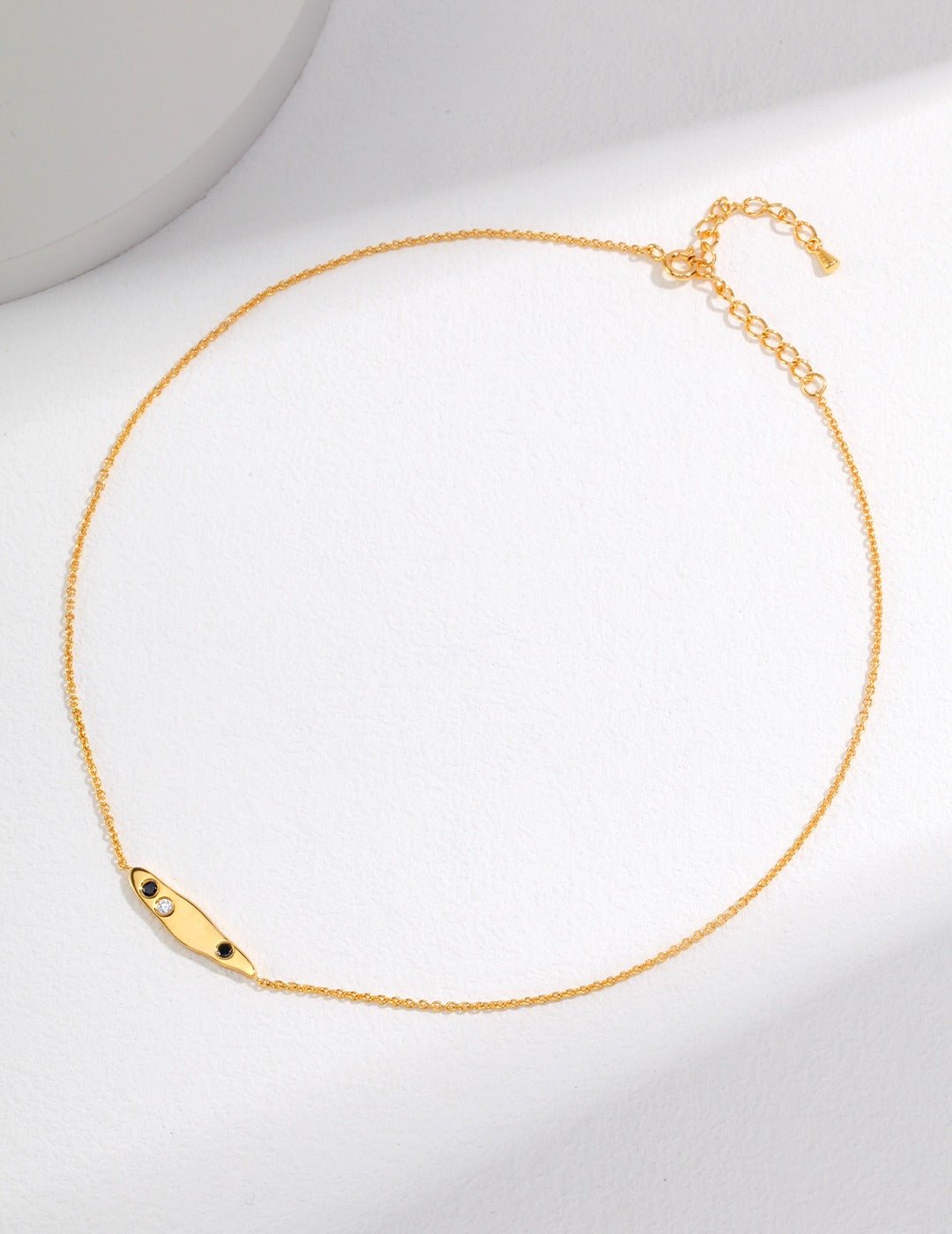 Necklace with Gold - Plated Pure Silver by  ronny