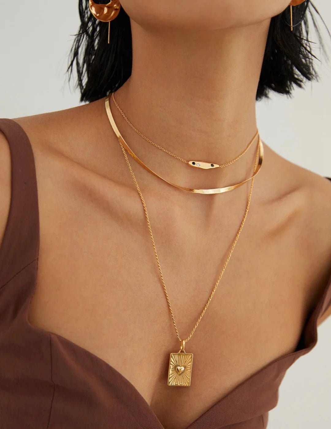 Necklace with Gold - Plated Pure Silver by  ronny