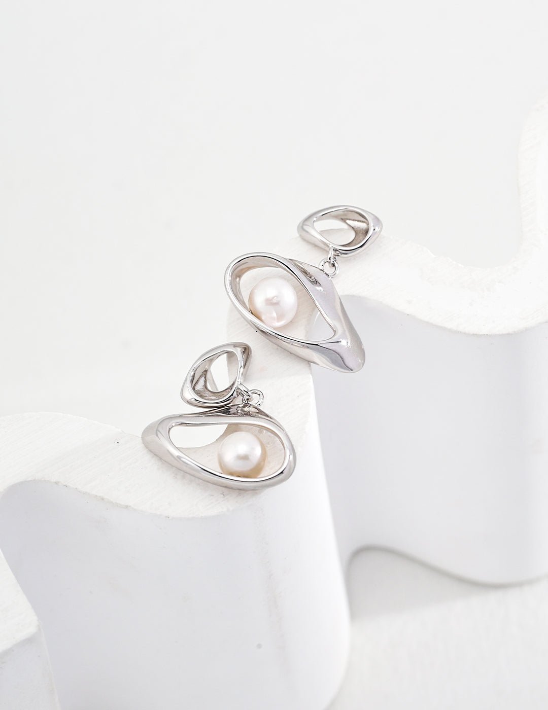 Pearl Earrings Pure Silver by ronny