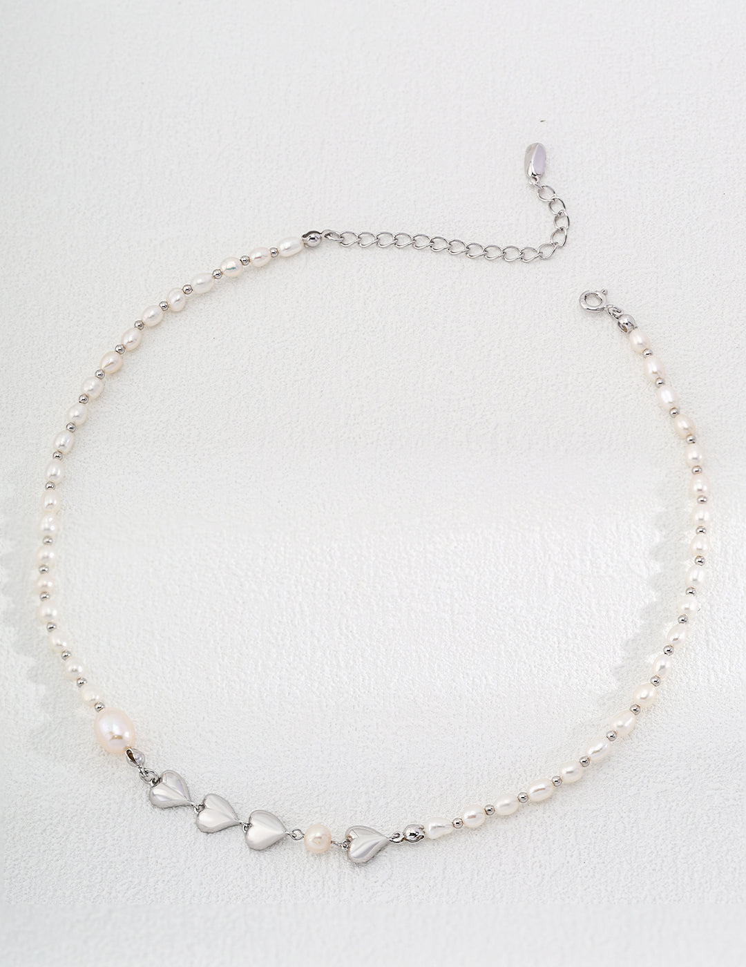 Natural Pearl Necklace with Pure Silver by ronny