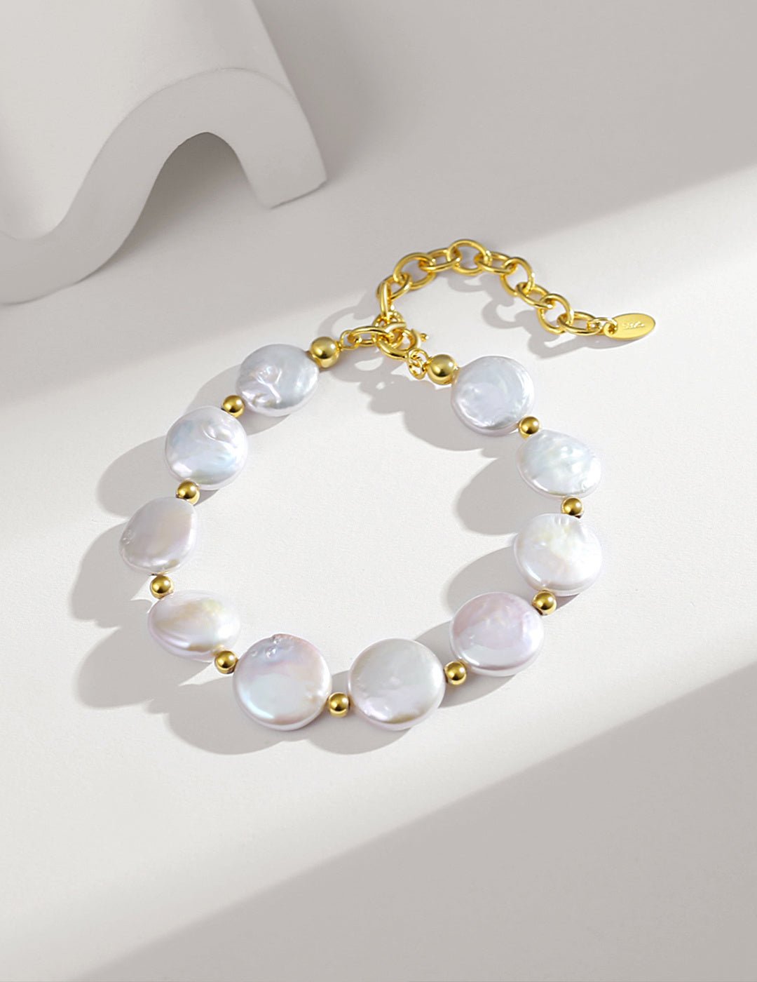 Baroque Pearl Bracelet in Gold - Plated Silver by ronny