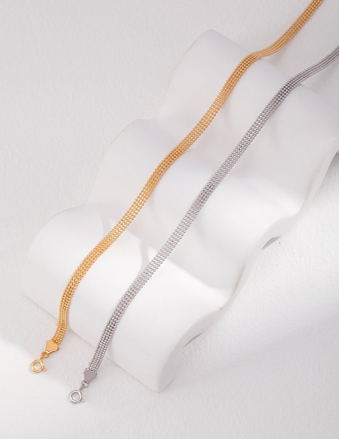 Pure Silver Necklace with Gold - Plated by ronny