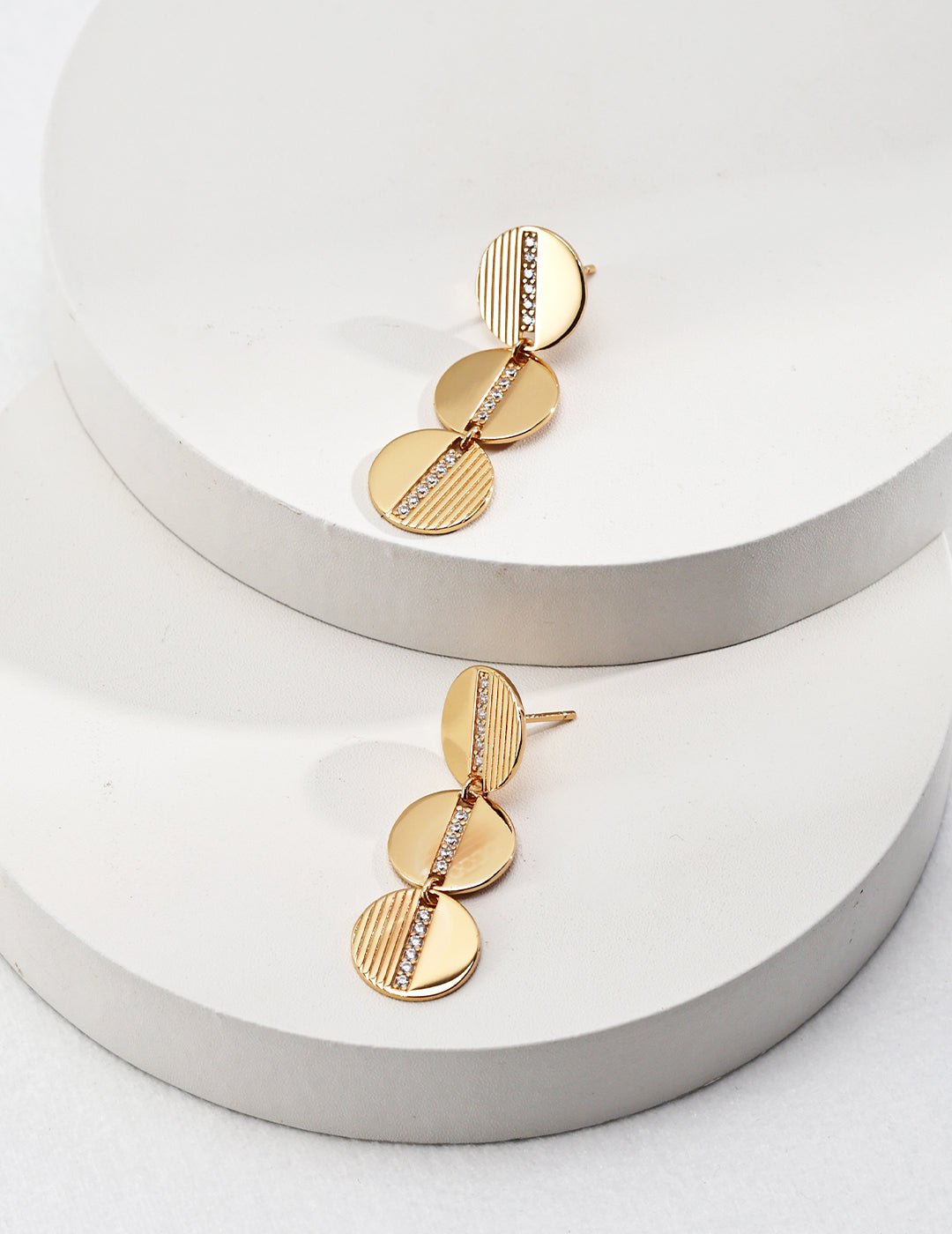 Gold - Plated Silver Earrings by ronnyy