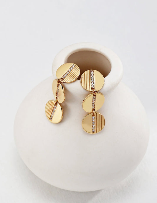 Gold - Plated Silver Earrings by ronny