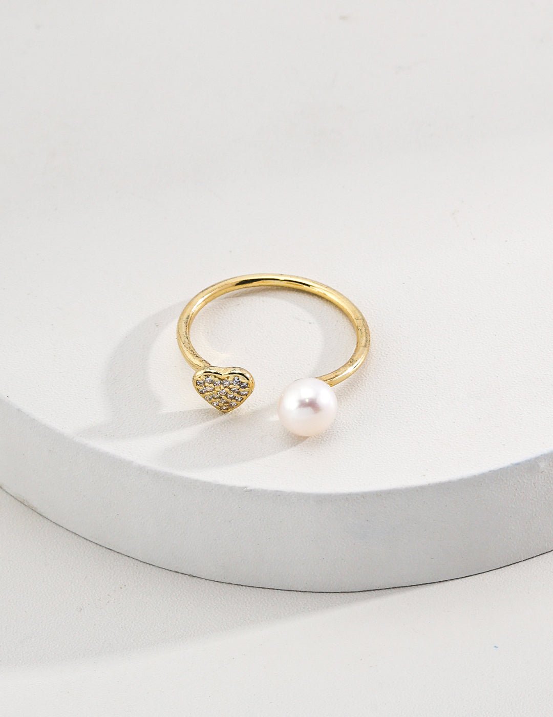 Pearl Ring on Gold-Plated Silver by ronny