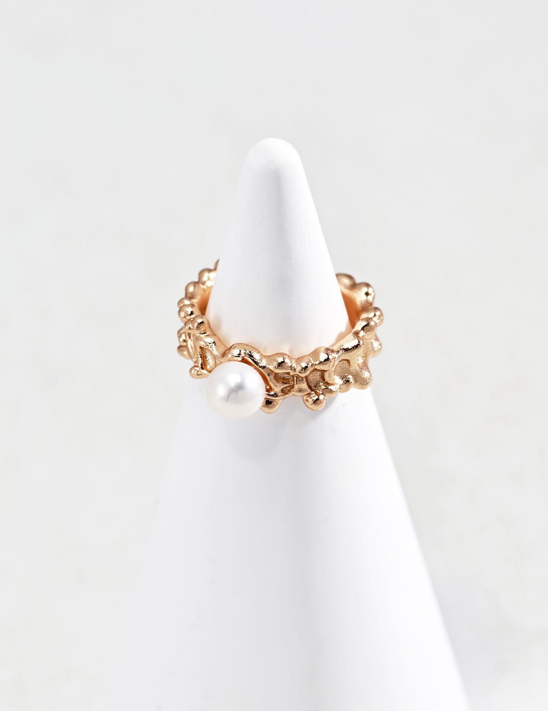 Pearl Ring on Gold-Plated Silver by ronny