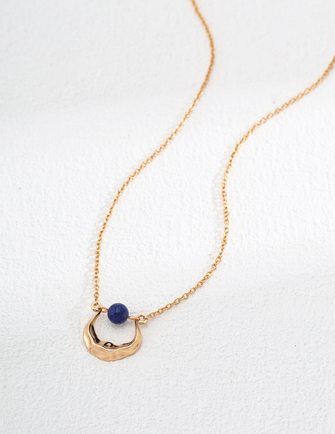 Lapis Lazuli Necklace with Gold-Plated Silver by ronny