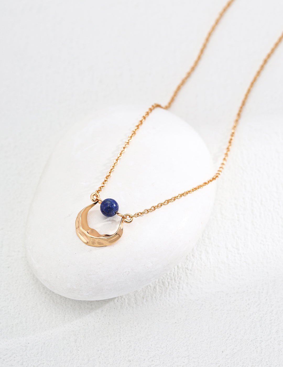 Lapis Lazuli Necklace with Gold-Plated Silver by ronny